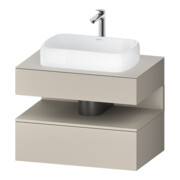 Duravit Meuble sous-lavabo Qatego 80x55x60 cm, T m/ta m, Pl, niches-1