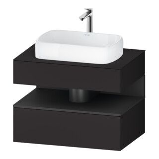 Duravit Meuble sous lavabo Qatego 80x55x60cm, gris m/Gr m, Pl, 1 tiroir