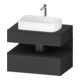Duravit Meuble sous-lavabo Qatego 80x55x60cm, gris m/Gr m, Pl, 1 tiroir-1