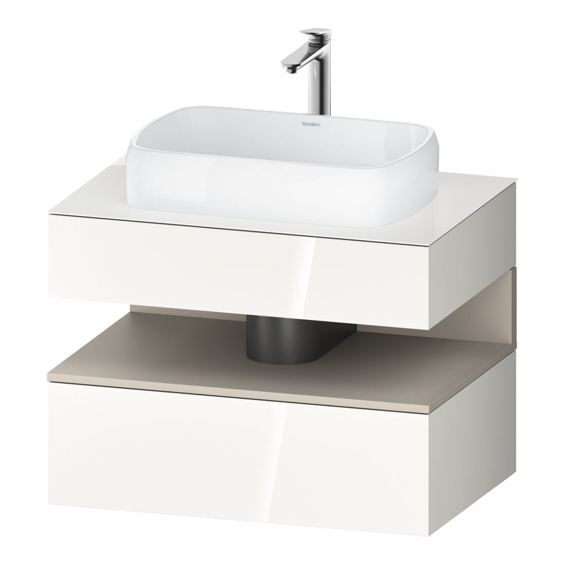 Duravit Meuble sous-lavabo Qatego 80x55x60cm, T m/we g, Pl, 1 tiroir