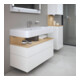 Duravit Meuble sous lavabo Qatego 99x47x59 cm, blanc, 1 porte, avec poignée-2