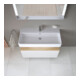Duravit Meuble sous lavabo Qatego 99x47x59 cm, blanc, 1 porte, avec poignée-4