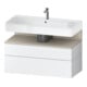 Duravit Meuble sous lavabo Qatego 99x47x59 cm, blanc mat, 1 porte, 1 tiroir-1
