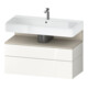 Duravit Meuble sous-lavabo Qatego 99x47x59 cm, blanc mat, 1 porte, 1 tiroir-1