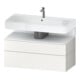 Duravit Meuble sous-lavabo Qatego 99x47x59 cm, blanc mat, 1 porte, niche intégrée-1