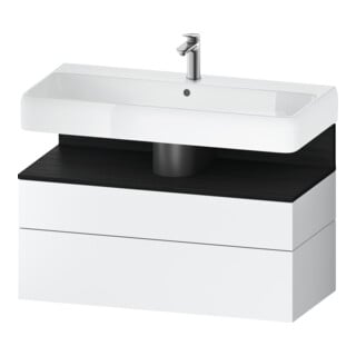 Duravit Meuble sous-lavabo Qatego 99x47x59 cm, E ch/bl m, 1 porte, 1 tiroir
