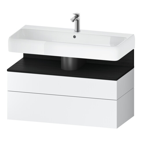 Duravit Meuble sous-lavabo Qatego 99x47x59 cm, E ch/bl m, 1 porte, 1 tiroir