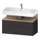 Duravit Meuble sous-lavabo Qatego 99x47x59 cm, E Ma/Gris m, 1 porte, 1 tiroir-1