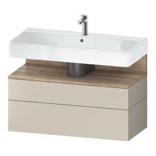 Duravit Meuble sous-lavabo Qatego 99x47x59 cm, E Ma/t m, 1 tiroir, avec niche