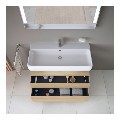 Duravit Meuble sous-lavabo Qatego 99x47x59 cm, E N, 1 porte, avec niches