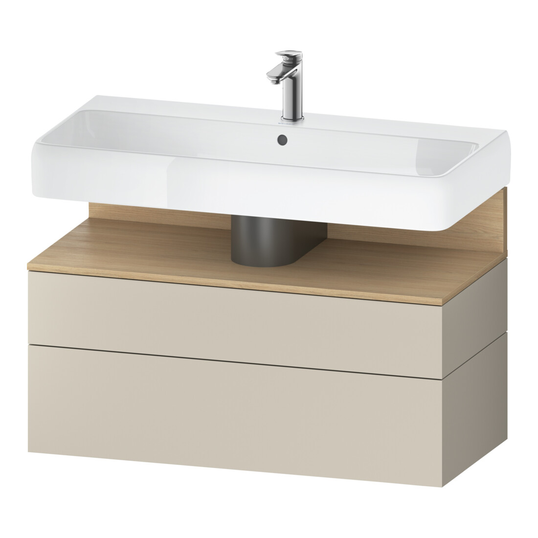 Duravit Meuble sous-lavabo Qatego 99x47x59 cm, E na/tau m, 1 porte, 1 tiroir