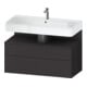 Duravit Meuble sous lavabo Qatego 99x47x59 cm, gris, 1 tiroir, 1 coulissant-1