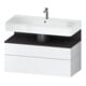 Duravit Meuble sous-lavabo Qatego 99x47x59 cm, gris m/blanc m, 1 porte, avec B-1