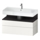 Duravit Meuble sous lavabo Qatego 99x47x59 cm, gris m/blanc m, 1 porte, m B-1