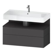Duravit Meuble sous lavabo Qatego 99x47x59 cm, gris m/Gr m, 1 porte, m B-1