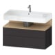 Duravit Meuble sous-lavabo Qatego 99x47x59 cm, gris mat, 1 porte, 1 tiroir-1
