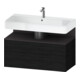 Duravit Meuble sous lavabo Qatego 99x47x59 cm, gris mat, 1 porte, avec poignée-1
