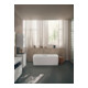Duravit Meuble sous lavabo Qatego 99x47x59 cm, gris/mat blanc, 1 porte, 1 tiroir