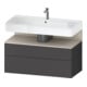 Duravit Meuble sous lavabo Qatego 99x47x59 cm, porte avec poignée, 1 tiroir, avec niche-1