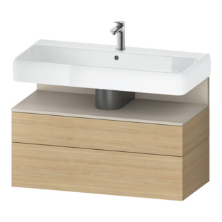 Duravit Meuble sous lavabo Qatego 99x47x59 cm, T avec E N, 1 porte, 1 tiroir