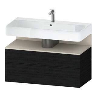 Duravit Meuble sous-lavabo Qatego 99x47x59 cm, T avec E s, 1 porte, 1 tiroir