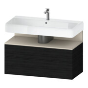 Duravit Meuble sous-lavabo Qatego 99x47x59 cm, T avec E s, 1 porte, 1 tiroir