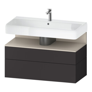 Duravit Meuble sous lavabo Qatego 99x47x59 cm, T avec porte, 1 tiroir, avec niche
