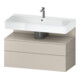 Duravit Meuble sous-lavabo Qatego 99x47x59 cm, T ma, 1 tiroir, 1 coulissant-1