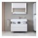 Duravit Meuble sous-lavabo Qatego 99x47x59cm, blanc mat, 1 porte, avec niche