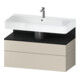 Duravit Meuble sous-lavabo Qatego 99x47x59cm, E blanc/taupe m, 1 porte, avec B-1