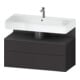Duravit Meuble sous-lavabo Qatego 99x47x59cm, gris m/Gr m, 1 porte, 1 tiroir-1