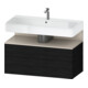 Duravit Meuble sous-lavabo Qatego 99x47x59cm, T avec Étagère, 1 tiroir, avec niche-1