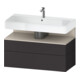 Duravit Meuble sous lavabo Qatego 99x47x59cm, T avec grille, 1 porte, 1 tiroir-1