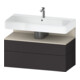 Duravit Meuble sous-lavabo Qatego 99x47x59cm, T avec porte, 1 placard, 1 tiroir-1