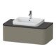 Duravit Meuble sous lavabo sans ES Happy D.2 Plus 35,4x100 cm, 1 tiroir, gris pierre mat-1