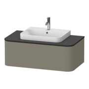 Duravit Meuble sous lavabo sans ES Happy D.2 Plus 35,4x100 cm, 1 tiroir, gris pierre mat