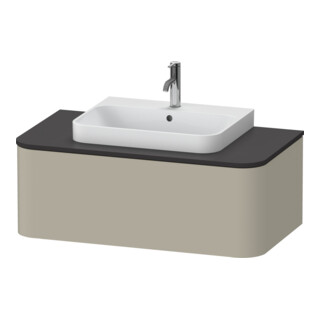 Duravit Meuble sous-lavabo sans ES Happy D.2 Plus 35,4x100 cm, 1 tiroir, taupe mat soyeux