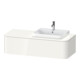 Duravit Meuble sous lavabo sans ES Happy D.2 Plus 35,4x130 cm, 1 tiroir, blanc brillant, droite-1