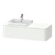 Duravit Meuble sous lavabo sans ES Happy D.2 Plus 35,4x130 cm, 1 tiroir, blanc mat, gauche-1