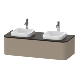 Duravit Meuble sous lavabo sans ES Happy D.2 Plus 35,4x130 cm, 1 tiroir, BP b, lin