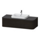 Duravit Meuble sous lavabo sans ES Happy D.2 Plus 35,4x130cm, 1 tiroir, noyer, milieu-1