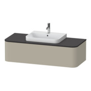 Duravit Meuble sous lavabo sans ES Happy D.2 Plus 35,4x130cm, 1 tiroir, taupe mat, milieu-1