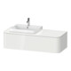 Duravit Meuble sous lavabo sans ES Happy D.2 Plus 35,4x130cm, 1 tiroir, taupe mat, milieu