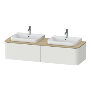 Duravit Meuble sous lavabo sans ES Happy D.2 Plus 35,4x160cm, 1 A, BP b, Nord blanc s-mat