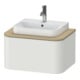 Duravit Meuble sous-lavabo sans ES Happy D.2 Plus 35,4x65 cm, 1 tiroir, blanc nord mat soyeux-1