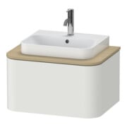 Duravit Meuble sous-lavabo sans ES Happy D.2 Plus 35,4x65 cm, 1 tiroir, blanc nord mat soyeux