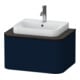 Duravit Meuble sous-lavabo sans ES Happy D.2 Plus 35,4x65cm, 1 tiroir, bleu nuit mat soyeux-1
