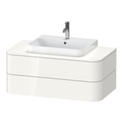 Duravit Meuble sous lavabo sans ES Happy D.2 Plus 40,8x100cm, 2 tiroirs, blanc brillant