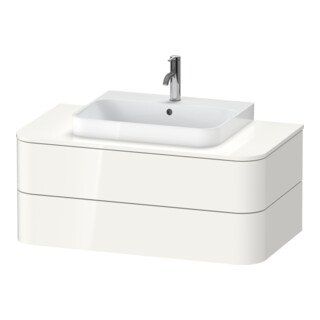 Duravit Meuble sous-lavabo sans ES Happy D.2 Plus 40,8x100x55 cm, 2 tiroirs, blanc brillant
