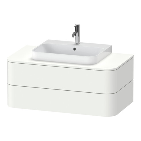 Duravit Meuble sous lavabo sans ES Happy D.2 Plus 40,8x100x55 cm, 2 tiroirs, blanc super mat